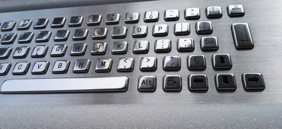 Ip65 Flush Mount Durable Industrial Keyboard in Metal With Sealed Touchpad supplier