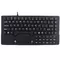 IP68 OEM kiosk silicone black keyboard with built-in compact touchpad supplier