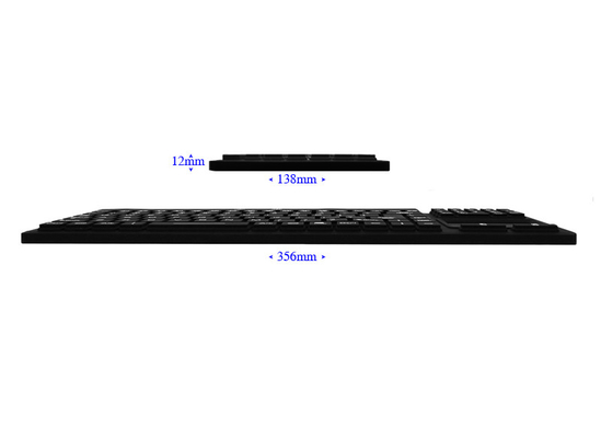 Hygienic IP68 silicone sani-keyboard with touchpad for medical healthcare application supplier