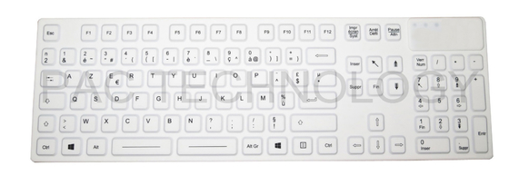 IP68 sealed medical hygiene CE keyboard with OEM Languages for healthcare supplier