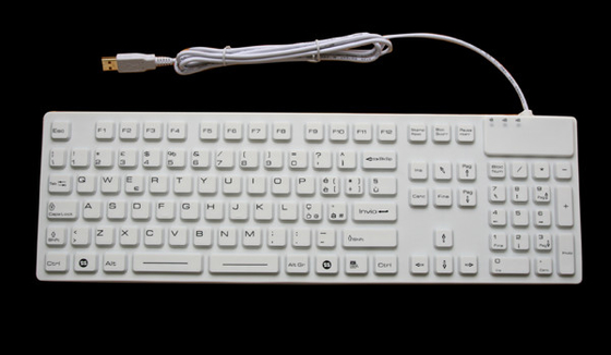 IP68 sealed medical hygiene CE keyboard with OEM Languages for healthcare supplier