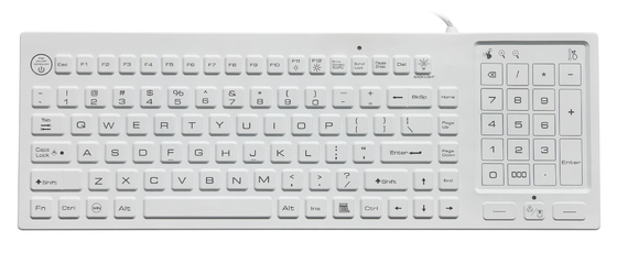 Silicone Hygienic waterproof computer keyboard For medical man machine connect supplier