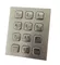 4 x 3 vandal proof numeric metal keypad with USB PS2 cable for  public security phone supplier