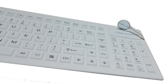 wireless washable hospital keyboards with lock key and nano antmicrobial supplier