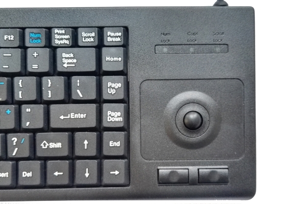 Strengthening PC peripheral black ABS plastic medical keyboard with roller trackball supplier