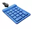 18 keys waterproof blue medical keypad with sealed silicone, with calculator supplier