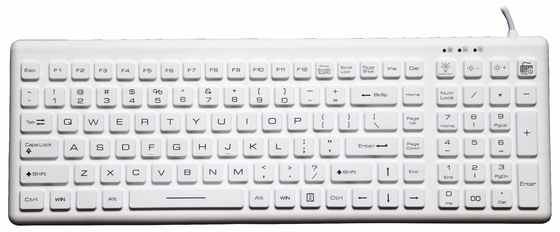 IP68 medical silicone keyboard with 5sec CLEAN button for Taiwan market supplier