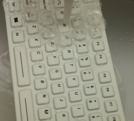 Rugged industrial silicone rubber cyber keyboard IP68 fully sealed for USA market supplier