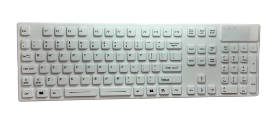 Rugged industrial silicone rubber cyber keyboard IP68 fully sealed for USA market supplier