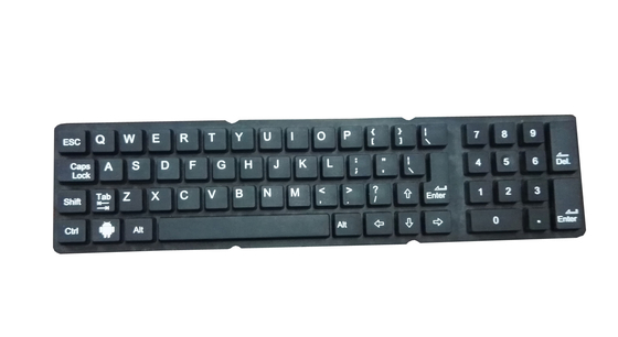 Customs Silicone Rubber Keyboard Layout Accessory With Carbon Conducting supplier