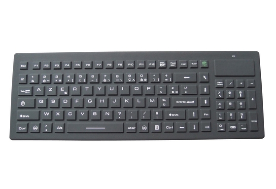 EN 60601-1-2 IP65 wireless washable keyboard for medical machine supplier