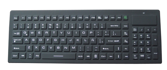 EN 60601-1-2 IP65 wireless washable keyboard for medical machine supplier