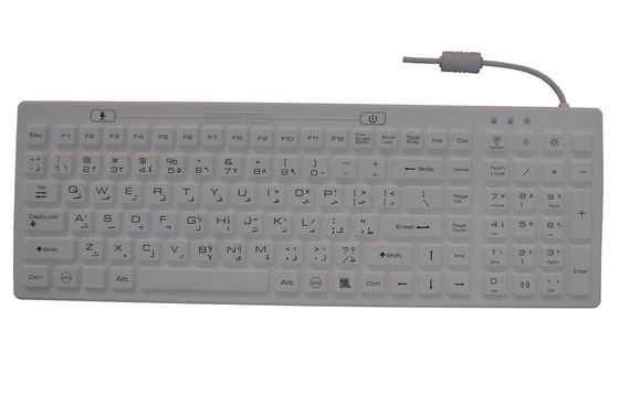 WEEE hygiene medical silicone keyboard with backlit numbers supplier