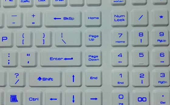 EU hygiene medical keyboard black with backlit numbers WEEE qualified supplier