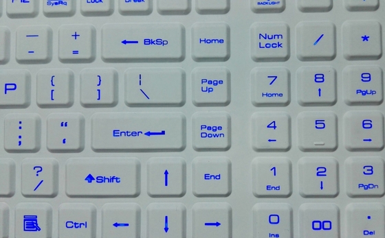 WEEE hygiene medical silicone keyboard with backlit numbers supplier