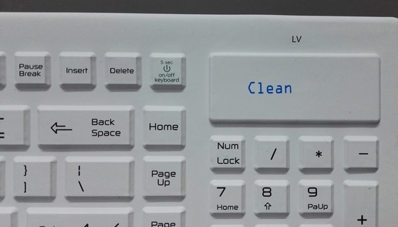 medical wireless washable keyboard with Clean key supporting battery supplier