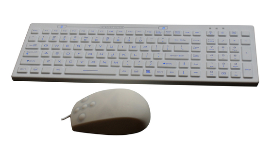 Blue backlighting white disinfectant dental keyboard mouse combo set  for CE Europe supplier