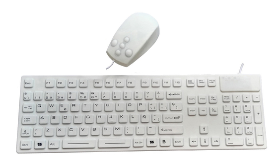 China OEM factory silicone medical keyboard mouse combo for brand Taiwan USA supply with antibacterial supplier