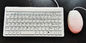 Small white antibacterial silicone keyboard with 88keys and mouse combo for food processing supplier
