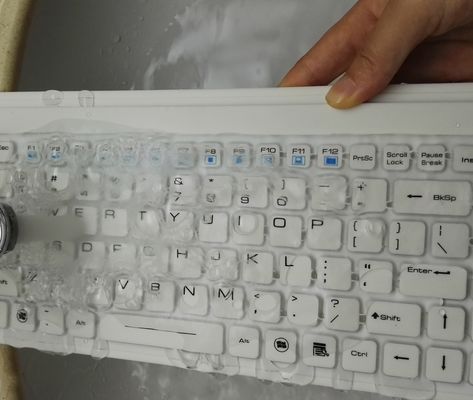 AZERTY industrial keyboard mouse combo with trackpad cleanable by medical alcohol supplier