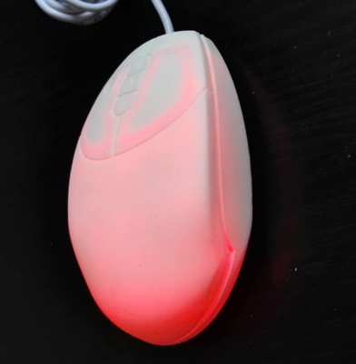 Silicone white petite waterproof medical pro mouse for nurse use on smooth surface supplier