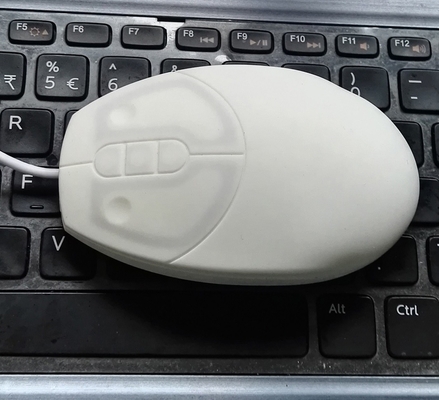 Silicone white petite waterproof medical pro mouse for nurse use on smooth surface supplier