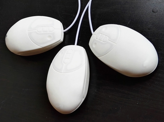 Silicone white petite waterproof medical pro mouse for nurse use on smooth surface supplier