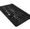 Military use black silicone customs keyboard with integrated 3 mouse buttons without gap supplier