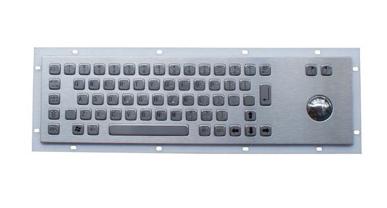 Braille industrial keyboard with IPC vandal proof trackball from OEM factory supplier