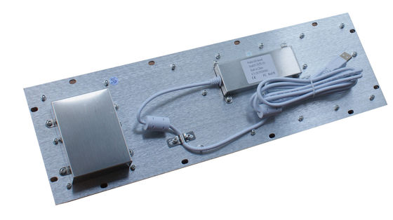 Braille industrial keyboard with IPC vandal proof trackball from OEM factory supplier