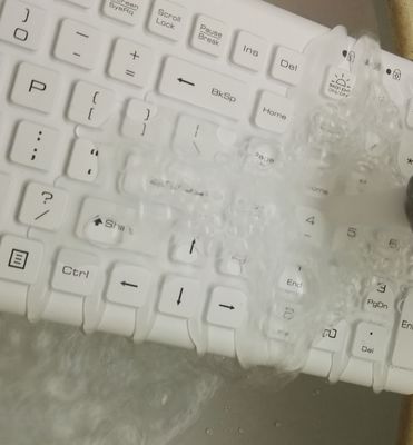 man machine medical keyboard with CLEAN button for Taiwan medical computer supplier