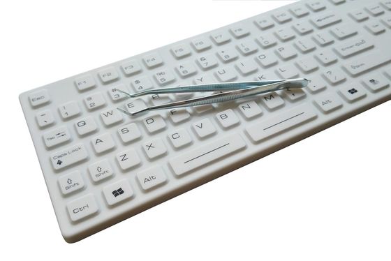 All in PS2 medical keyboard with IP68 cleanable 105 keys for dental hospital use supplier