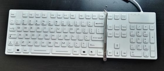 All in PS2 medical keyboard with IP68 cleanable 105 keys for dental hospital use supplier