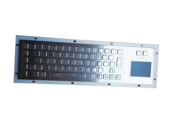 Ip65 Waterproof Panel Mount Industrial Metal Keyboard With Oem Logo And Touchpad Mouse supplier