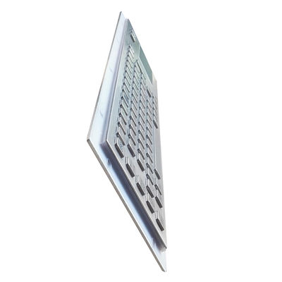 Panel Mount Industrial Keyboard metallic With OEM Logo And Touchpad Mouse supplier