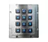 Explosion proof 12 keys industrial metal keypad customized blue backlit keypad with RS232 supplier