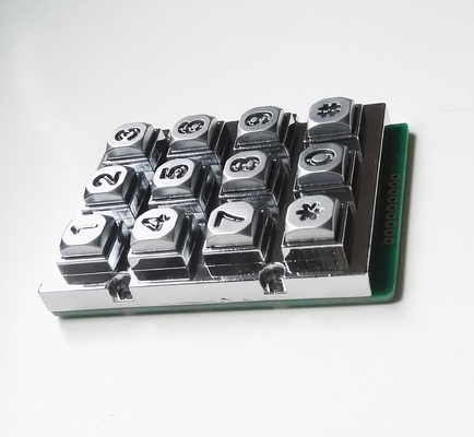 vandal proof 12 keys industrial metal keypad for security access control made for Taiwan market supplier