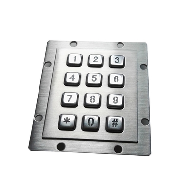 Kiosk explosion proof custom industrial metal keypad for petrol station , 24 keys keypad supplier