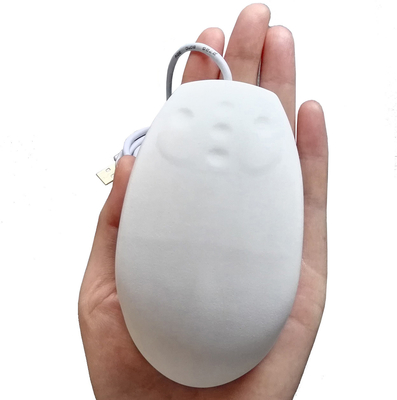 Alcohol proof cleanable IP68 rubber mouse for shiny glass application on medical cart supplier