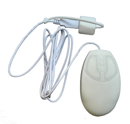 Washable hygienic petite medical mouse with USB cap and 0.3m shorten USB cable supplier