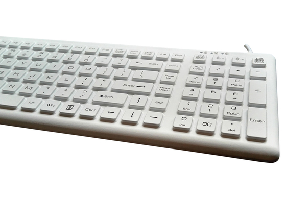 IP68 medical silicone keyboard with 5sec CLEAN button for Taiwan market supplier