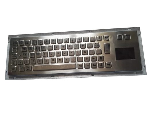 Terminal Spanish industrial metal keyboard with letter Ñ and Caps Lock LED supplier