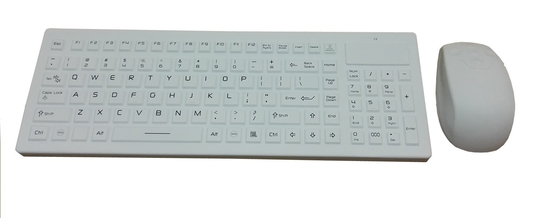 IP65 wireless medical keyboard mouse combo set with one dongle for wireless medical trolley supplier