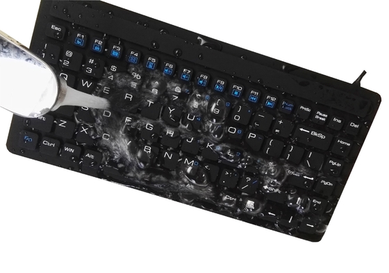 Russian antibacterial IP68 washable medical silicone keyboard with dishwasher safe supplier