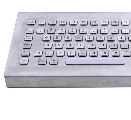 IP65 rugged movable industrial metal trackball keyboard with full keyboard size and functionalities supplier