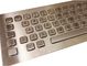 Italian embedded stainless steel industrial metal keyboard with 38.mm trackball pointing device supplier