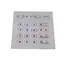 Spanish 20 keys TTL interface industrial metal keypad with flat short key stroke and Braille symbol supplier