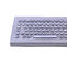 89 keys movable desk top industrial PC metal keyboard with S304 stainless steel and trackball supplier