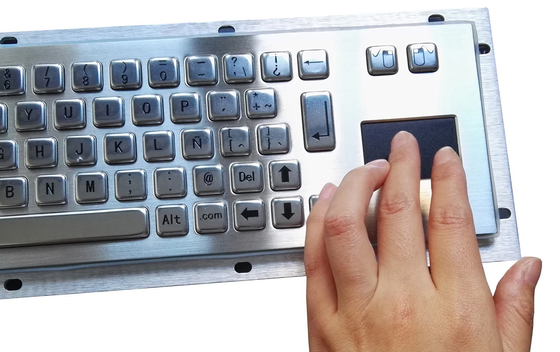 Rugged slim metallic panel mount military keyboard for portable military pc outdoor supplier