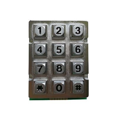 Taiwan industrial keyboard with 12 metal buttons for door access control supplier